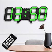 Modern Digital 3D LED Wall Clock Alarm Clock
