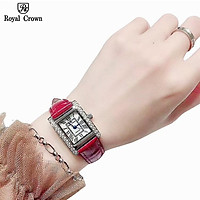 Đồng Hồ Nữ Chính Hãng Dây Da Royal Crown 6306 Chống Nước Chống Xước