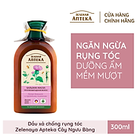 Dầu xả Zelenaya Apteka ngăn ngừa rụng tóc Cây ngưu bàng và protein lúa mì 300ml