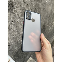 Ốp lưng nhám mờ cho Oppo A53 chống sốc, bảo vệ Camera (đen)