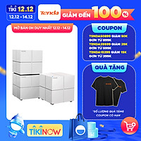Hệ thống Wifi Nova Mesh cho gia đình Tenda MW6 Chuẩn AC 1200Mbps 3 pack - Hàng Chính Hãng