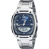 Đồng Hồ Kỹ Thuật Số Casio AW81D-2AV Bằng Thép Không Gỉ Màn Hình Analog - Pin 10 Năm