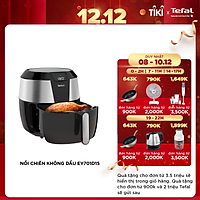 Nồi chiên không dầu vỏ thép Tefal EY701D15 - Dung tích 5.6L Size lớn XXL Công suất 1850W - Hàng chính hãng