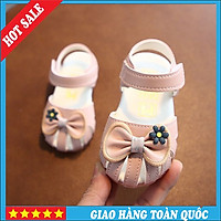 Giày bút bê nơ hoa Bé gái chống trơn K9938#