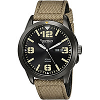 Đồng Hồ Thể Thao Nam Seiko SNE331 Bằng Thép Không Gỉ Dùng Năng Lượng Mặt Trời Với Dây Nylon