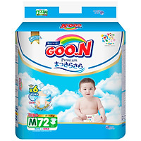 Tã dán Goon Premium cao cấp gói siêu đại M72 (7kg ~ 12kg) 72 miếng