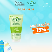 Sữa Rữa Mặt SIMPLE Kind To Skin Dạng Gel Cho Da Nhạy Cảm UK