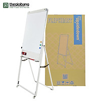 Bảng từ trắng Flipchart Upsidedown - kích thước 90x120cm - tặng kèm phụ kiện (khăn lau, nam châm, giấy flipchart A1)
