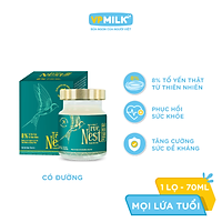 Tổ Yến Nguyên Chất Chưng Gừng VPMilk True Nest - Có Đường (hộp 1 lọ x 70 ml)