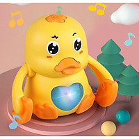 Đồ chơi khỉ nhào lộn phát nhạc tự động xoay 360 đồ thông minh cho bé