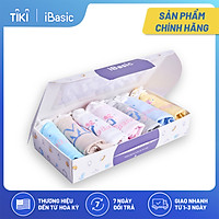 Hộp 7 quần lót bé gái cotton 7 màu iBasic PANG019