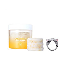 Mặt Nạ Tẩy Da Chết Dạng Miếng Aprilskin Real Calendula Peeling Pad 120g + Tặng Kèm 1 Băng Đô Tai Mèo Xinh Xắn ( Màu Ngẫu Nhiên)