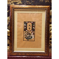 Tranh dân gian đông hồ, Gà Đại Cát (38x48cm)