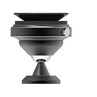 Giá Đỡ Điện Thoại Trên Xe Ô Tô, Hợp Kim Nhôm Nguyên Chất, Xoay Được 360 Độ; Hàng Nhập Khẩu