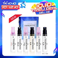 Hộp 6 chai xịt 3ml( Secret Garden, No68, 5 Sens, No8, No89, No3)