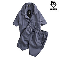 Bộ quần áo nam mùa hè MK CLEVER chất cotton co giãn, mát, thấm mồ hôi tốt