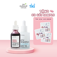 Combo Giảm Ngăn Ngừa Mụn Và Dưỡng Da Red Peel Tingle Serum Và Milk Oil So Natural