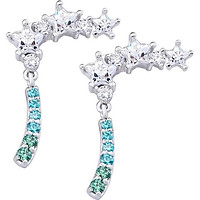 Bông tai bạc đính đá PNJSilver Aura XMZTW000001