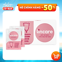 Bột tiệt trùng cốc nguyệt san Lincare đánh bay 99,9% vi khuẩn, tẩy ố và khử khuẩn siêu tốc (Hộp 12 gói x 2g)