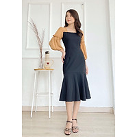 Đầm đuôi cá tay phối voan BEMINE MT1360DEN
