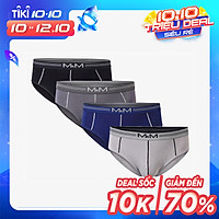 Combo 4 quần lót nam tam giác Bamboo Organic mềm mịn thoáng mát thấm hút mồ hôi - MRM Manlywear - Màu Ngẫu Nhiên