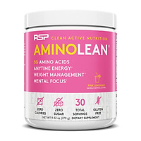 RSP Amino Lean, Pre-Workout Hoàn Chỉnh Cho Nam và Nữ, với EAA Phục Hồi Năng Lượng & L-Carnitine Hỗ Trợ Đốt Mỡ, Caffeine Giúp Tỉnh Táo Tập Trung (30 Lần dùng)