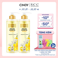 Combo 2 chai Sữa tắm nước hoa dưỡng ẩm sáng da Cindy Bloom Romantic Muse mùi hương quyến rũ lãng mạn 640g