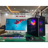 Bộ máy tính chuyên Game BẢO NGOC ( Core i7-6700 / Ram 16GB/ SSD 128GB/ Card màn hình 2GB ) Màn hình 24 inch Full viền Tặng Bàn phím chuột - Liên Minh - fifa - dota - PUBG - Hàng Chính Hãng