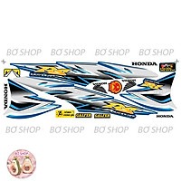 Tem rời WAVE ALPHA 100cc & 50cc Mẫu chữ RS ( Đời 2006 - 2016 ) - Tem 3 lớp chống phai màu