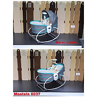 Nôi rung kiêm ghế bập bênh 5 trong 1 Mastela 6037 (Xanh Pastel)