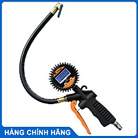Đầu vòi bơm lốp ô tô đồng hồ Điện Tử siêu chính xác - xe máy -đồng hồ đo lốp xe 3 chức năng chuyên dụng cho thợ sửa chữa gara ô tô xe máy - Thương hiệu Kapusi