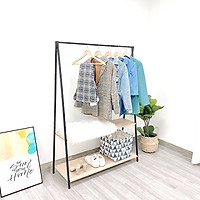 Giá Treo Quần Áo IGA Rossi 2F Phong Cách Hàn Quốc