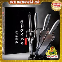 ̂ Bộ dao nhà bếp cao cấp Nhật Bản 5 món kèm giá đựng dao ️ ̀ ̛̣ ̉️