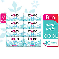 Combo 8 Băng Vệ Sinh Kotex Hằng Ngày Cool 40 miếng
