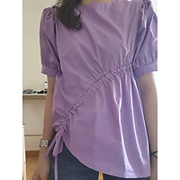 Áo sơ mi tay bồng,rút dây ở eo cá tính B-A-M STORE