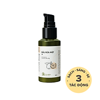 Dầu Rửa Mặt Tẩy Trang 3S Giúp Sạch Lớp Trang Điểm Sạch Sâu Và Se Khít Lỗ Chân Lông Giúp Da Mặt Khỏe Mạnh Và Sáng Mịn Cỏ Mềm 50ml