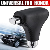 Car Accessories Gear Shift Knob Universal Black PU Leather Automatic Transmission Gear Shift Knob For Honda City Accord Golf 7