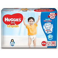 Tã Quần Huggies Dry Gói Đại XXL38 (38 Miếng)