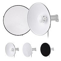 22 Inch Beauty Dish Studio Photography Reflector Diffuser with Honeycomb Soft Cloth for Bowens Mount Speedlite Strobe