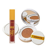 Combo Phấn nước đơn Lemonade Matte Addict Cushion 15g và Son kem lì Want It Got It 5g