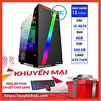 MAX PC GAMING X7 CPU Core i5 4670 Ram 8GB SSD 240GB GTX 750TI Chơi PUBG,LOL,CF,Fifa4,Đế chế Tặng Bàn Phím Chuột Game