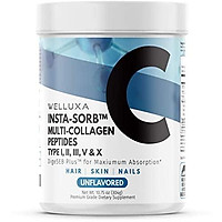 Multi Collagen Protein Powder (10,000 mg) - Type I,II,III,V,X - Natural Grass Fed Bone Broth - Collagen Peptides Powder - Hydrolyzed Collagen Powder for Women Men Anti Aging Hair Skin Nails Unflavored