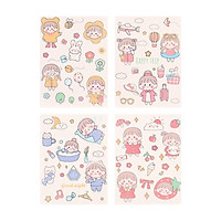 STICKE HOẠT HÌNH NHẬT BẢN. 4 MIẾNG 1 SET < 36 STICKER >