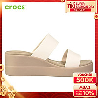 Giày Xăng Đan Nữ Crocs Brooklyn Mid Wedge 206219