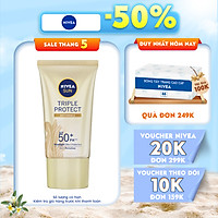 Kem Chống Nắng Dưỡng Da Chống Lão Hóa Niveasun Triple Protect Anti Wrinkle Spf50+ Pa+++ 40Ml - 85546