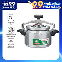 Nồi Áp Suất Cơ Nagakawa NAG1471 (7 Lít) - Làm Bằng Hợp Kim Nhôm Cao Cấp Siêu Bền - Dùng Với Bếp Gas, Bếp Hồng Ngoại - Hàng Chính Hãng