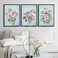 Tranh Treo Tường Hiện Đại Phòng Khách - Hoa 101-a-b-c