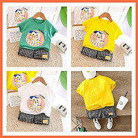 Bộ Bé Trai Chất COTTON Mềm Mịn Thấm Hút Mồ Hôi Hình Ngộ Nghĩnh Size Cho Bé Từ 8-18kgThời Trang Bé Trai