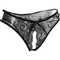 Womens Sexy Floral Lace Thong Underwear Crotchless Panties Lingerie