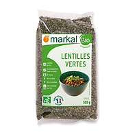 Đậu lăng xanh hữu cơ Markal 500g